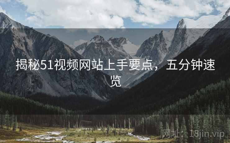 揭秘51视频网站上手要点，五分钟速览