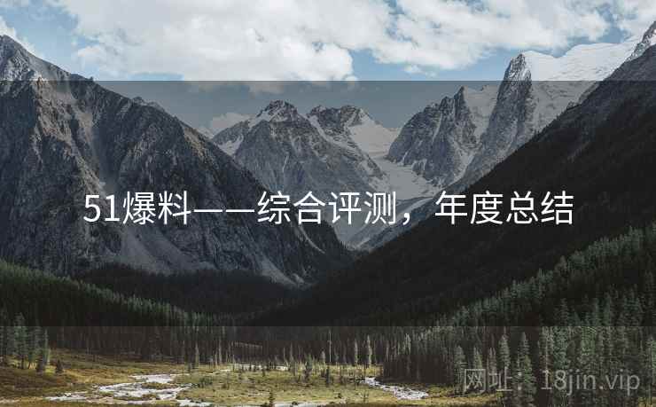 51爆料——综合评测，年度总结