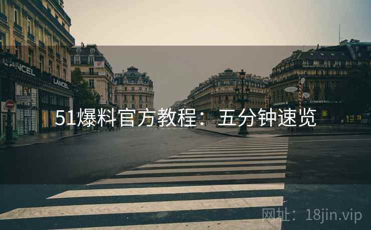 51爆料官方教程：五分钟速览