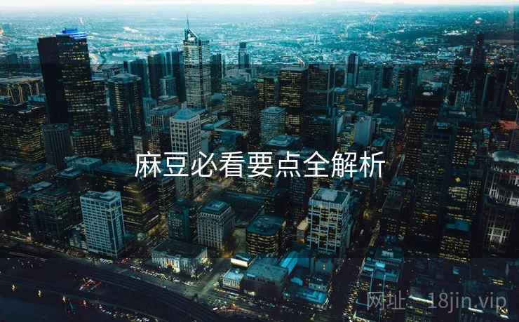 麻豆必看要点全解析