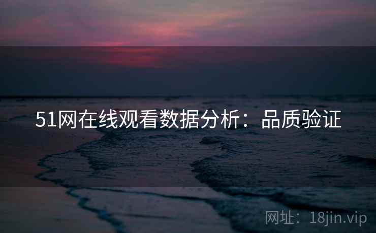 51网在线观看数据分析：品质验证