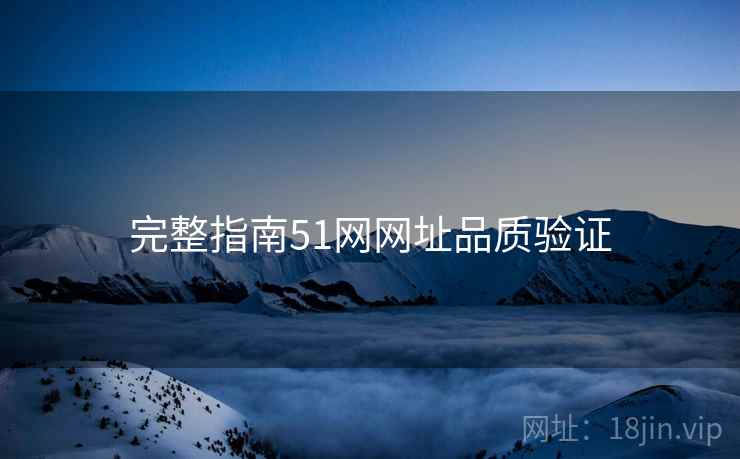 完整指南51网网址品质验证