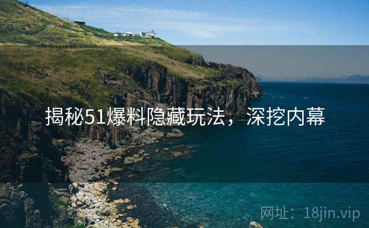 揭秘51爆料隐藏玩法，深挖内幕