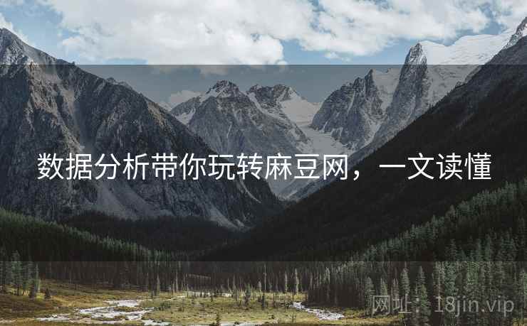 数据分析带你玩转麻豆网，一文读懂